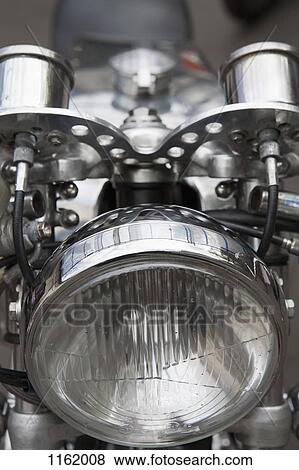Detail of front of motorcycle View Large Photo Image Stock Photo - Detail of front of motorcycle. Fotosearch