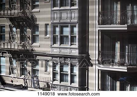 Detail of the facade of a building View Large Photo Image Stock Photo - Detail of the facade of a building. Fotosearch