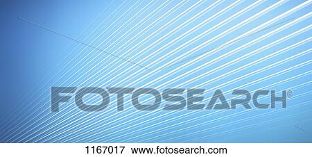 Stock Photo - Diagonal lines against a blue background. Fotosearch