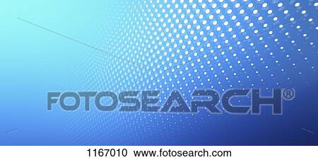 Stock Image - Diminishing dot pattern against an abstract background. Fotosearch