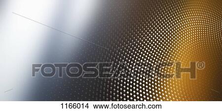 Picture - Diminishing dot pattern and colored light. Fotosearch