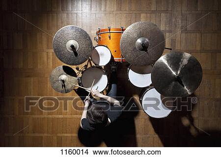 Drummer performing View Large Photo Image Picture - Drummer performing. Fotosearch
