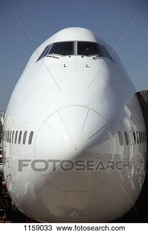 Front of jumbo jet View Large Photo Image Stock Image - Front of jumbo jet. Fotosearch