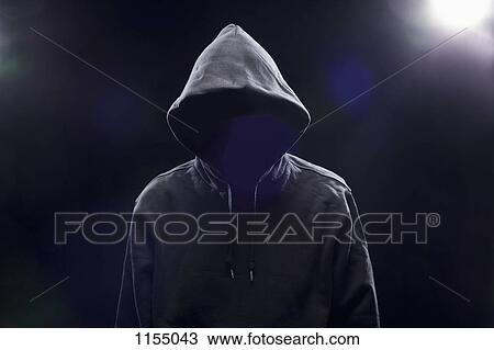 Hidden Man in hooded top View Large Photo Image Stock Image - Hidden Man in hooded top. Fotosearch