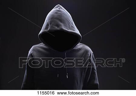 Hidden man in hooded top View Large Photo Image Stock Photograph - Hidden man in hooded top. Fotosearch