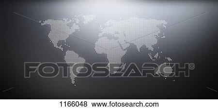 Map of the world in a dot pattern View Large Photo Image Stock Photo - Map of the world in a dot pattern. Fotosearch