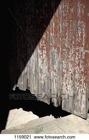 Stock Image - Old door and steps. Fotosearch