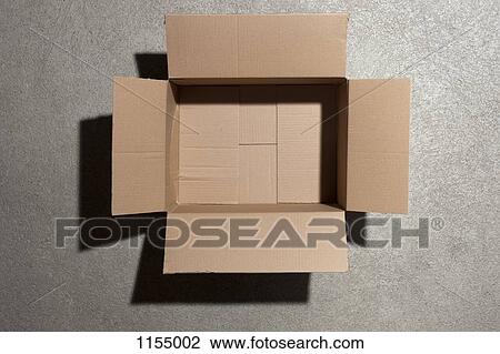 Open cardboard box View Large Photo Image Stock Image - Open cardboard box. Fotosearch