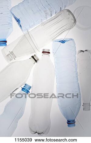 Overhead of plastic bottles View Large Photo Image Stock Photo - Overhead of plastic bottles. Fotosearch