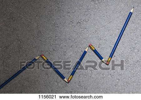Pencils arranged to depict an ascending line graph View Large Photo Image Stock Image - Pencils arranged to depict an ascending line graph. Fotosearch