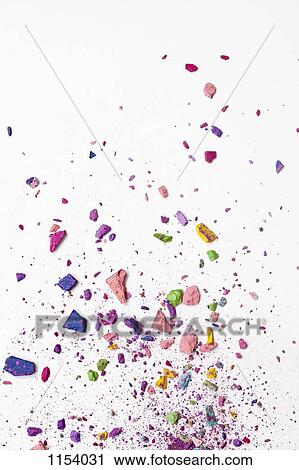 Pieces of various crushed up make-up powder products View Large Photo Image Stock Image - Pieces of various crushed up make-up powder products . Fotosearch