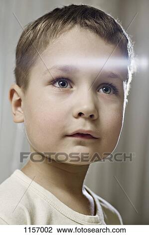 Stock Image - Portrait of a boy. Fotosearch