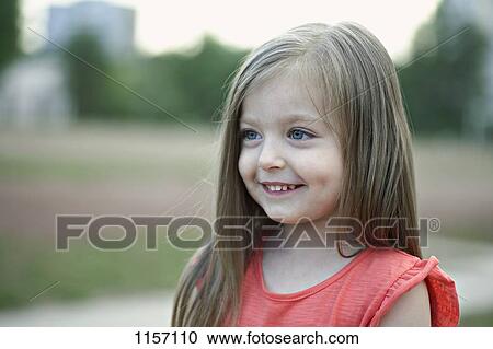 Portrait of a young girl View Large Photo Image Stock Image - Portrait of a young girl. Fotosearch