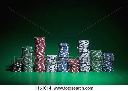 Rows of stacked gambling chips View Large Photo Image Picture - Rows of stacked gambling chips. Fotosearch