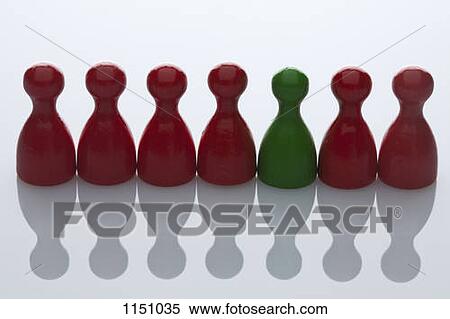Six red game markers and one green game marker in a row View Large Photo Image Stock Photography - Six red game markers and one green game marker in a row. Fotosearch