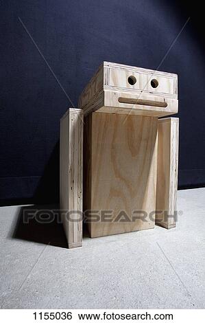 Stock Photograph - Smiley face of wooden crates. Fotosearch
