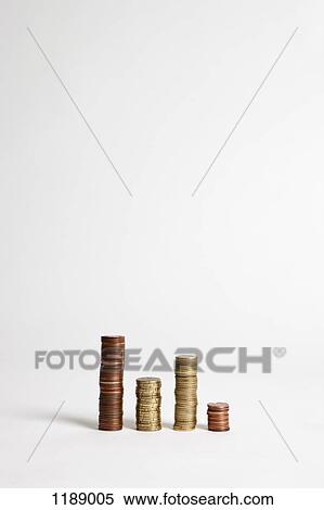 Stacks of various European Union coins View Large Photo Image Stock Photography - Stacks of various European Union coins. Fotosearch