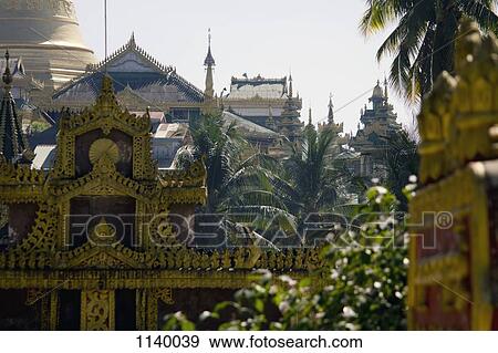 Stock Photo - Temples of Mawlamyaing, Burma. Fotosearch