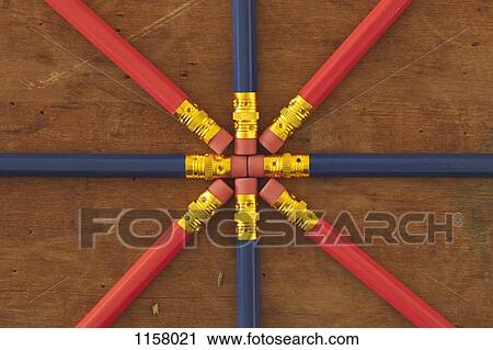 The eraser end of pencils arranged in a star shaped pattern View Large Photo Image Stock Image - The eraser end of pencils arranged in a star shaped pattern. Fotosearch