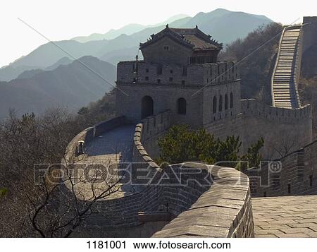The Great Wall of China, Badaling Pass, outside of Bejing, China View Large Photo Image Stock Image - The Great Wall of China, Badaling Pass, outside of Bejing, China. Fotosearch