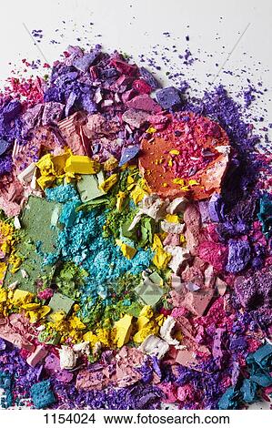 Various crushed up make-up powder products arranged in an abstract pattern View Large Photo Image Picture - Various crushed up make-up powder products arranged in an abstract pattern. Fotosearch