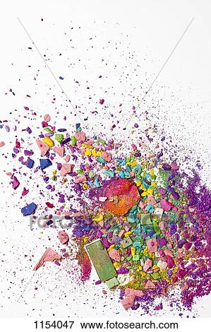 Various crushed up make-up powder products View Large Photo Image Stock Photo - Various crushed up make-up powder products . Fotosearch
