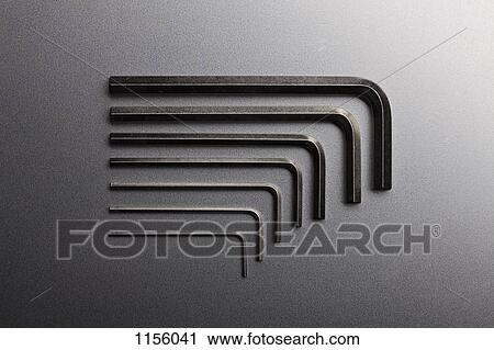 Various sizes of Allen wrenches in a neat row View Large Photo Image Stock Image - Various sizes of Allen wrenches in a neat row. Fotosearch