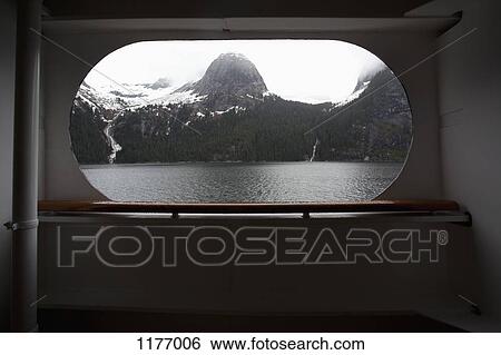 View of Tracy Arm fjord through the window of a passenger ship, Alaska View Large Photo Image Stock Photograph - View of Tracy Arm fjord through the window of a passenger ship, Alaska. Fotosearch