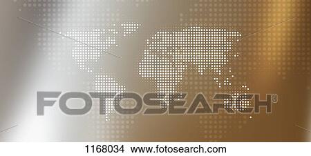 World map in dots against an abstract background View Large Photo Image Picture - World map in dots against an abstract background. Fotosearch