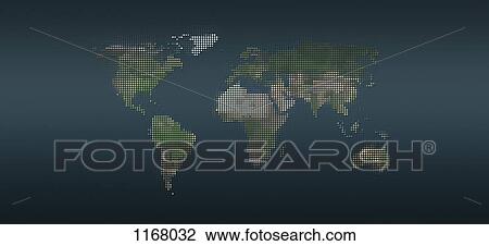 World map in dots against an abstract background View Large Photo Image Stock Image - World map in dots against an abstract background. Fotosearch