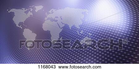 World map in dots against an abstract background View Large Photo Image Stock Image - World map in dots against an abstract background. Fotosearch