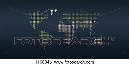 World map in dots against an abstract background View Large Photo Image Stock Photography - World map in dots against an abstract background. Fotosearch