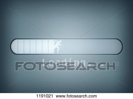 A computer message showing a loading bar and a silhouetted man running View Large Photo Image Stock Image - A computer message showing a loading bar and a silhouetted man running. Fotosearch
