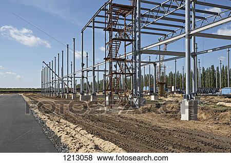A construction frame on a construction site View Large Photo Image Stock Photo - A construction frame on a construction site. Fotosearch
