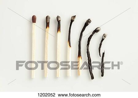 Stock Image - A gradual decline of matches. Fotosearch