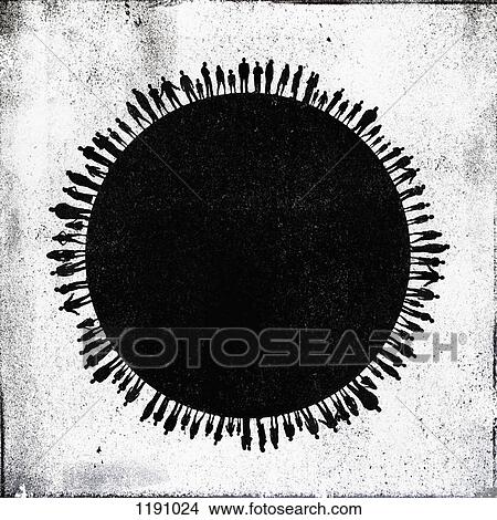A large group of people standing side by side around the world View Large Photo Image Picture - A large group of people standing side by side around the world. Fotosearch