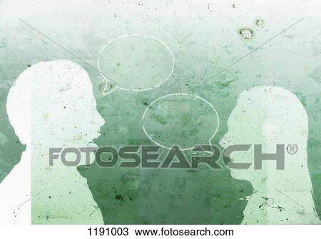 A man with an empty speech bubble facing a woman with an empty speech bubble View Large Photo Image Stock Image - A man with an empty speech bubble facing a woman with an empty speech bubble. Fotosearch