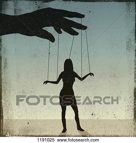 A silhouetted woman being controlled by a puppeteer View Large Photo Image Stock Photography - A silhouetted woman being controlled by a puppeteer. Fotosearch