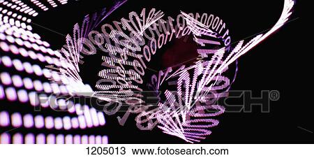 An abstract swirling pattern of binary code View Large Photo Image Stock Image - An abstract swirling pattern of binary code. Fotosearch