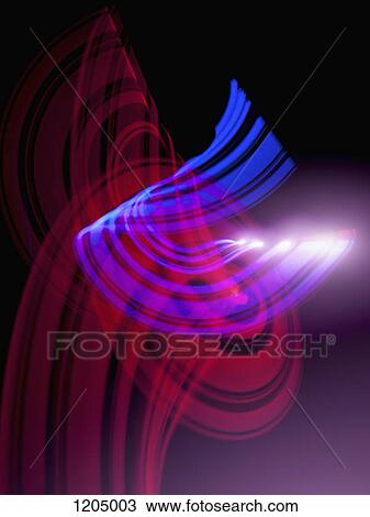 Blue and red light trails creating an abstract pattern on a black background View Large Photo Image Stock Image - Blue and red light trails creating an abstract pattern on a black background. Fotosearch