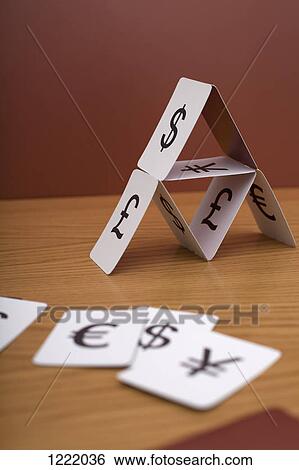 Currency cards View Large Photo Image Stock Photograph - Currency cards. Fotosearch