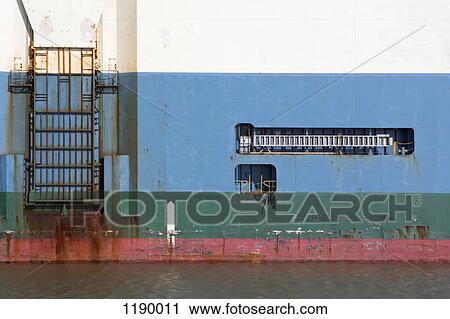 Depth marker on the hull of ship View Large Photo Image Stock Image - Depth marker on the hull of ship. Fotosearch
