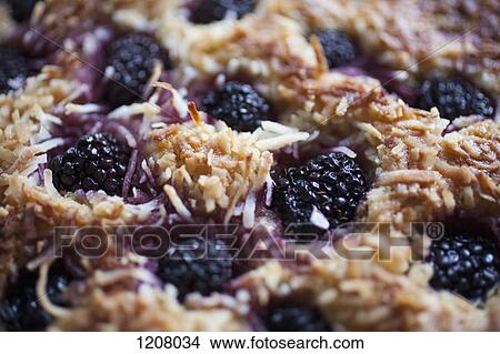 Detail of a blackberry cake View Large Photo Image Picture - Detail of a blackberry cake. Fotosearch