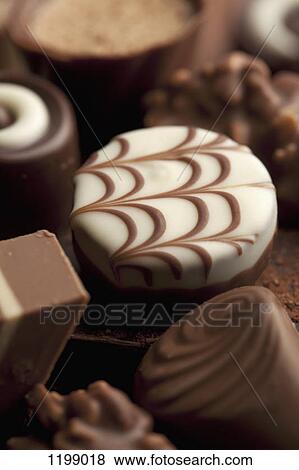 Stock Photo - Detail of chocolates. Fotosearch