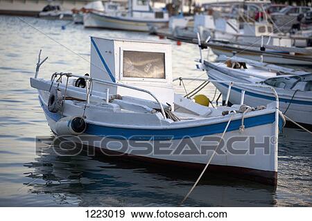 Fishing boat in marina View Large Photo Image Stock Photo - Fishing boat in marina. Fotosearch