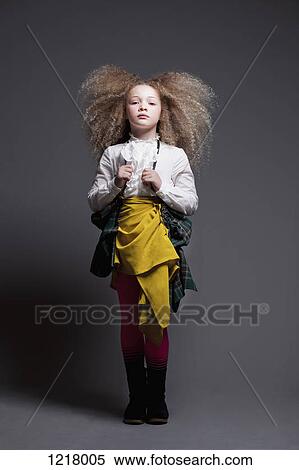 Stock Photography - Girl dressed up. Fotosearch