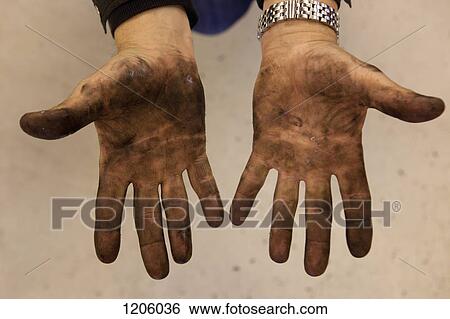 Mechanic's dirty hands View Large Photo Image Stock Photograph - Mechanic's dirty hands. Fotosearch