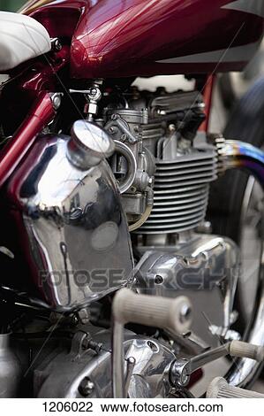 Motorcycle oil Tank, kick starter and carburetor View Large Photo Image Stock Image - Motorcycle oil Tank, kick starter and carburetor . Fotosearch