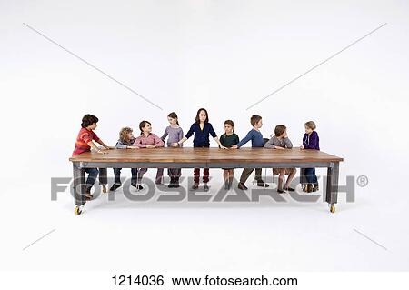 Nine kids arranged to imitate Leonardo Da Vinci's The Last Supper View Large Photo Image Stock Photograph - Nine kids arranged to imitate Leonardo Da Vinci's The Last Supper. Fotosearch