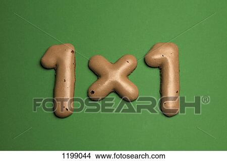 One multiplied by one arranged in Russian bread cookies View Large Photo Image Picture - One multiplied by one arranged in Russian bread cookies. Fotosearch